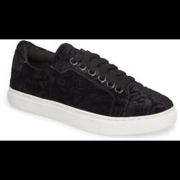 Rebecca Minkoff Black Velvet Sneaker - Picture 1 of 6